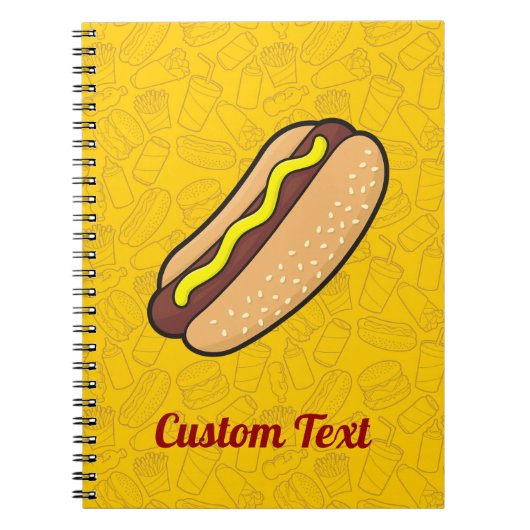 Hotdog Notebook Notizblock (Vorderseite)