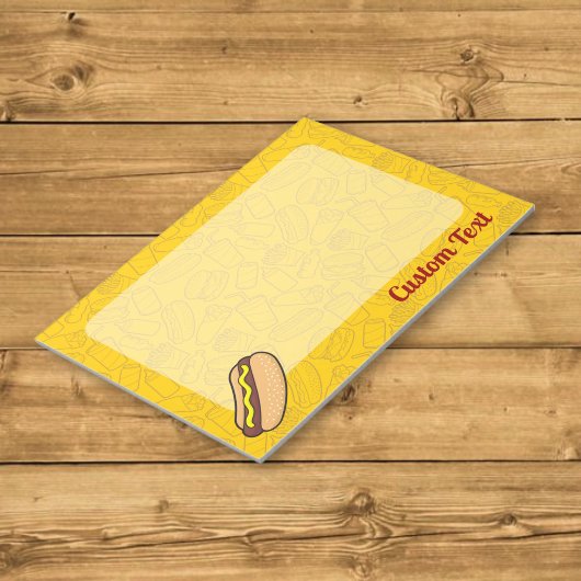Hotdog Notepad Notizblock