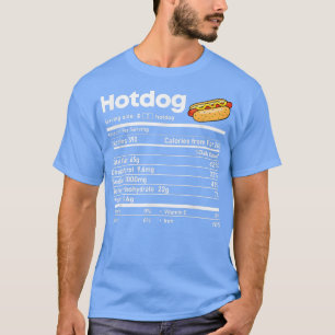 Hotdog Nutrition Facts Erntedank Weihnachtsnachtsn T-Shirt