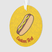 Hotdog-Ornament Ornament (Vorderseite)
