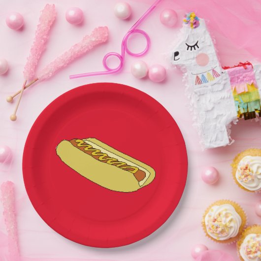 Hotdog-Papier-Party-Teller Pappteller (Party)