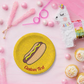 Hotdog-Papierplatte Pappteller (Party)