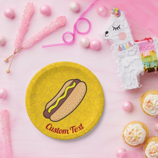 Hotdog-Papierplatte Pappteller (Party)