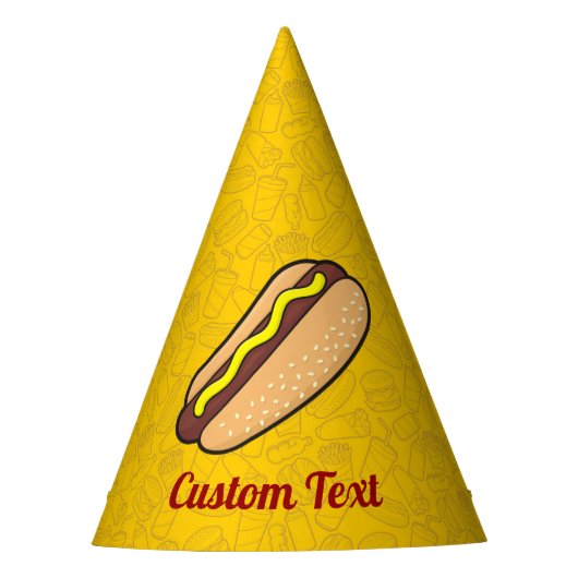 Hotdog Partyhütchen (Vorderseite)