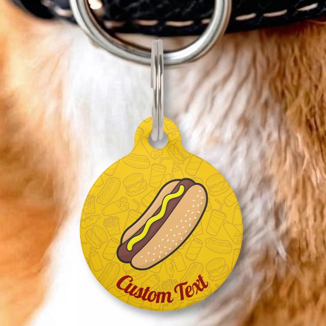 Hotdog Pet-ID-Tag Haustiermarke (Von Creator hochgeladen)