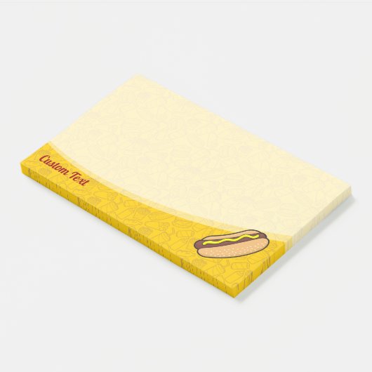 Hotdog Post-it Klebezettel (angewinkelt)
