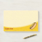 Hotdog Post-it Klebezettel (Auf Schreibtisch)