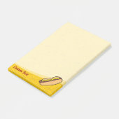 Hotdog Post-it Klebezettel (angewinkelt)