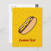 Hotdog Postkarte (Vorne/Hinten)