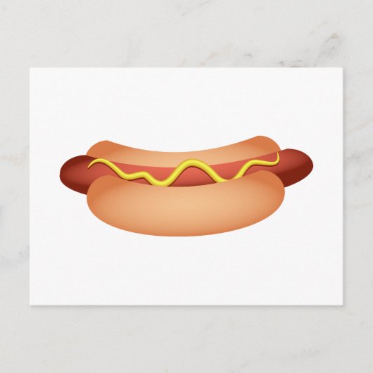 Hotdog Postkarte (Vorderseite)