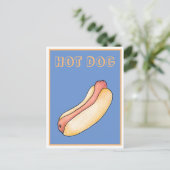Hotdog Postkarte (Stehend Vorderseite)