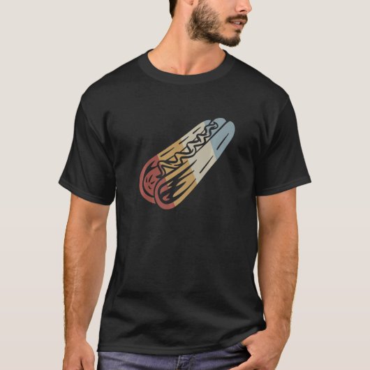 Hotdog Retro Style Vintag 7 T-Shirt (Vorderseite)