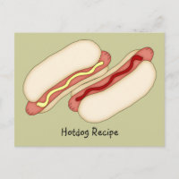 Hotdog-Rezept-Karte