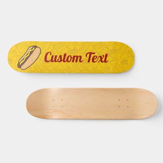 Hotdog Skateboard Deck (Horizontal)