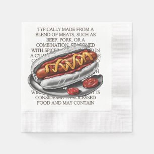 Hotdog-Sketch von CallisC Arts ⭐ ⭐ ⭐ ⭐ ⭐ Serviette