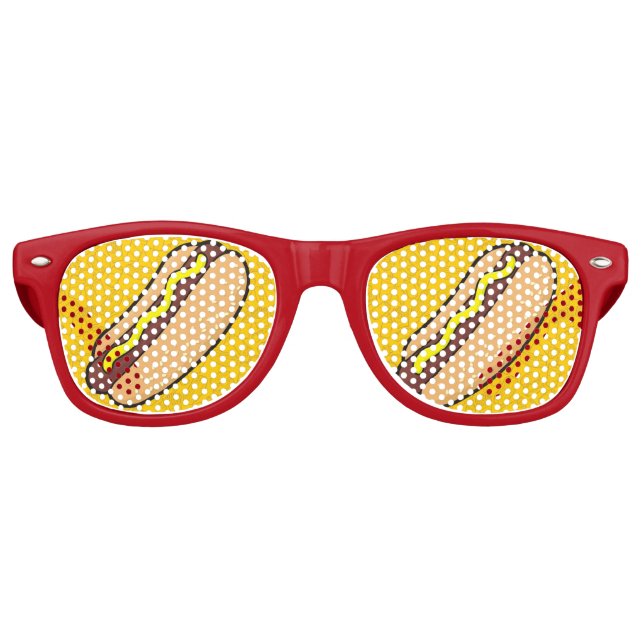 Hotdog Sonnenbrille (Vorderseite)