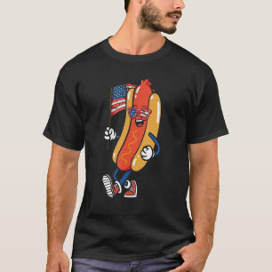 Hotdog Sonnenbrillen American Flag USA 4. Juli F T-Shirt