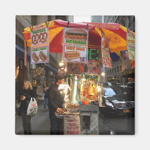 Hotdog-Stand-Foto-Magnet New York City Magnet