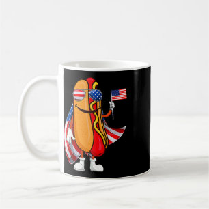 Hotdog Sungles Amerikanische Flagge Usa Lustig 4. Kaffeetasse
