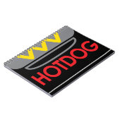 Hotdog-Symbol Notizblock (Linke Seite)