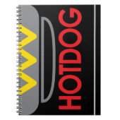 Hotdog-Symbol Notizblock (Vorderseite)