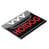 Hotdog-Symbol Notizblock (Linke Seite)