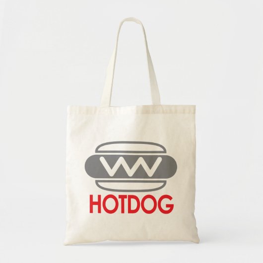 Hotdog-Symbol Tragetasche (Vorne)