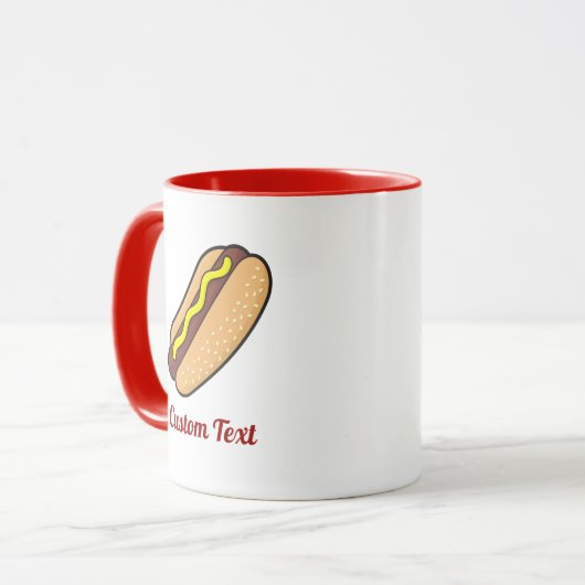 Hotdog-Tasse Tasse (Vorderseite Links)