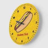 Hotdog-Uhr Große Wanduhr (Winkel)