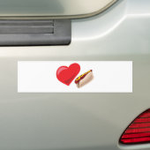 Hotdogs der Liebe! Kundengerecht: Autoaufkleber (Auf Auto)