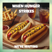 Hotdogs Fries Drink Restaurant Advert anpassen Fensteraufkleber (Blatt 3)