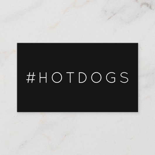 #HOTDOGS Hashtag Loyalitätskarte Treuekarte (Vorderseite)