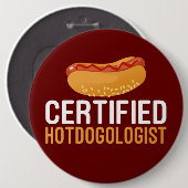 Hotdogs, Hotdogologin Fun Buttone Button (Vorne & Hinten)