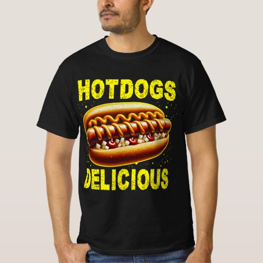 Hotdogs köstlich T-Shirt (Vorderseite)