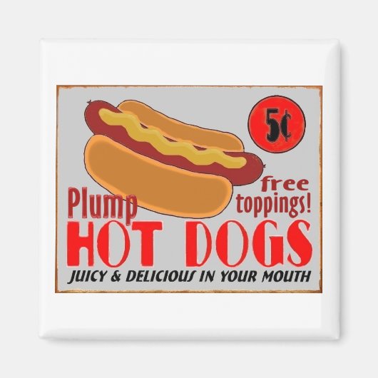 HotDogSchild, Magnet (Vorne)