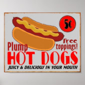HotDogSign,Poster Poster (Vorne)