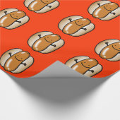 Hotdogwurst des Cartoon Geschenkpapier (Ecke)