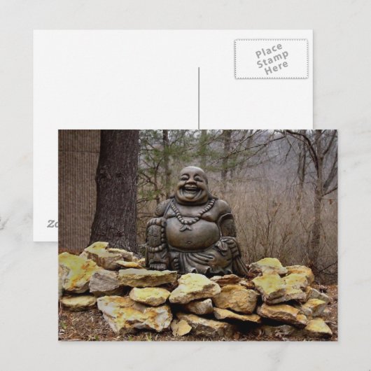 Hotei Laughs Postkarte (Vorne/Hinten)