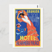 Hotel Alhambra Palace Granada Postkarte (Vorne/Hinten)