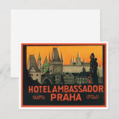 Hotel Ambassador Praha Postkarte (Vorne/Hinten)