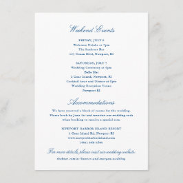 Hotel and Weekend Events - Newport Collection Begleitkarte