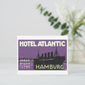 Hotel Atlantic Hamburg Postkarte (Stehend Vorderseite)