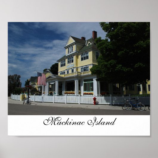 Hotel auf der Insel Mackinac Poster (Vorne)