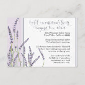 Hotel Autofahrt Richtung Französischer Lavendel Fl Begleitkarte (Rückseite)