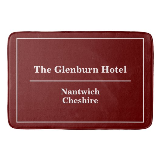 Hotel Badematte (Vorderseite)