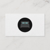 Hotel Bed Icon | Muster für Linen Visitenkarte (Vorderseite)