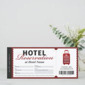 Hotel Bleibe Reservierungszertifikat Red Voucher (Stehend Vorderseite)