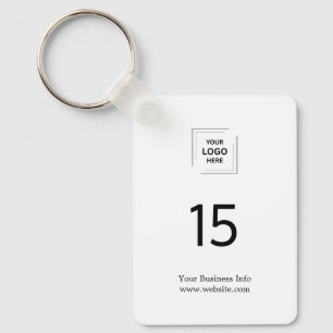 Hotel-Branding Zimmernummer-Logo Modern Schlüsselanhänger