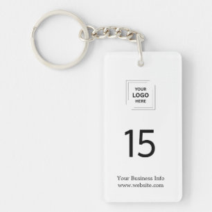 Hotel-Branding Zimmernummer-Logo Modern Schlüsselanhänger