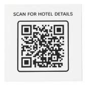 Hotel Business Logo QR Code Wifi Weitere Infotafel Würfel (Rechts)